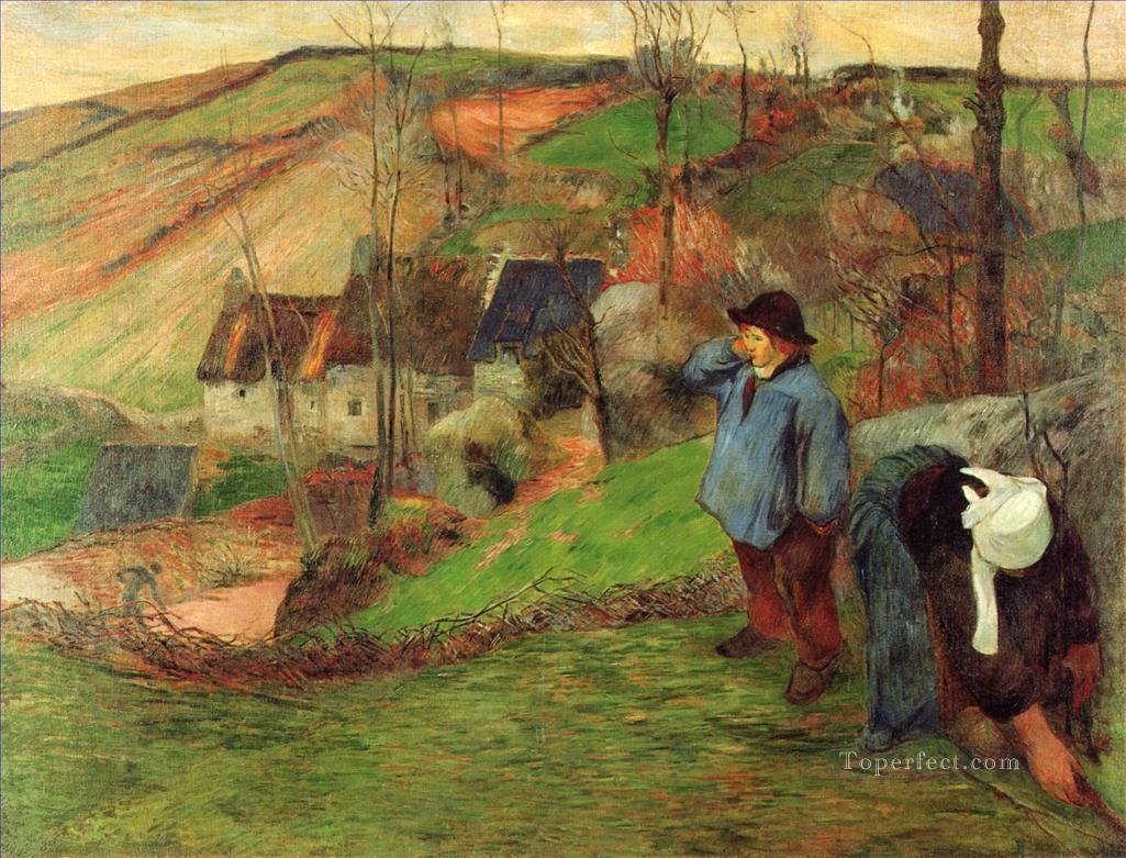 Landscape of Brittany Paul Gauguin Oil Paintings